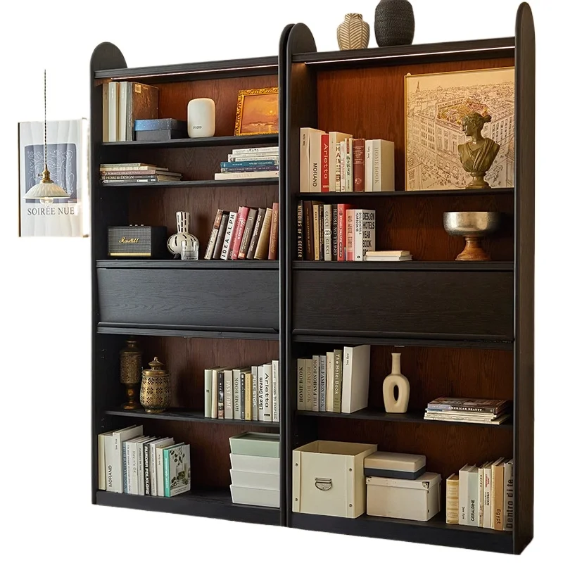 

American light luxury solid wood post-modern simple living room with door storage cabinet