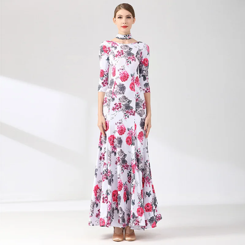 ที่กําหนดเองผู้ใหญ่โมเดิร์นเต้นรํากระโปรง S9075 มาตรฐานแห่งชาติเสื้อผ้าเต้นรําละตินฝึกชุด