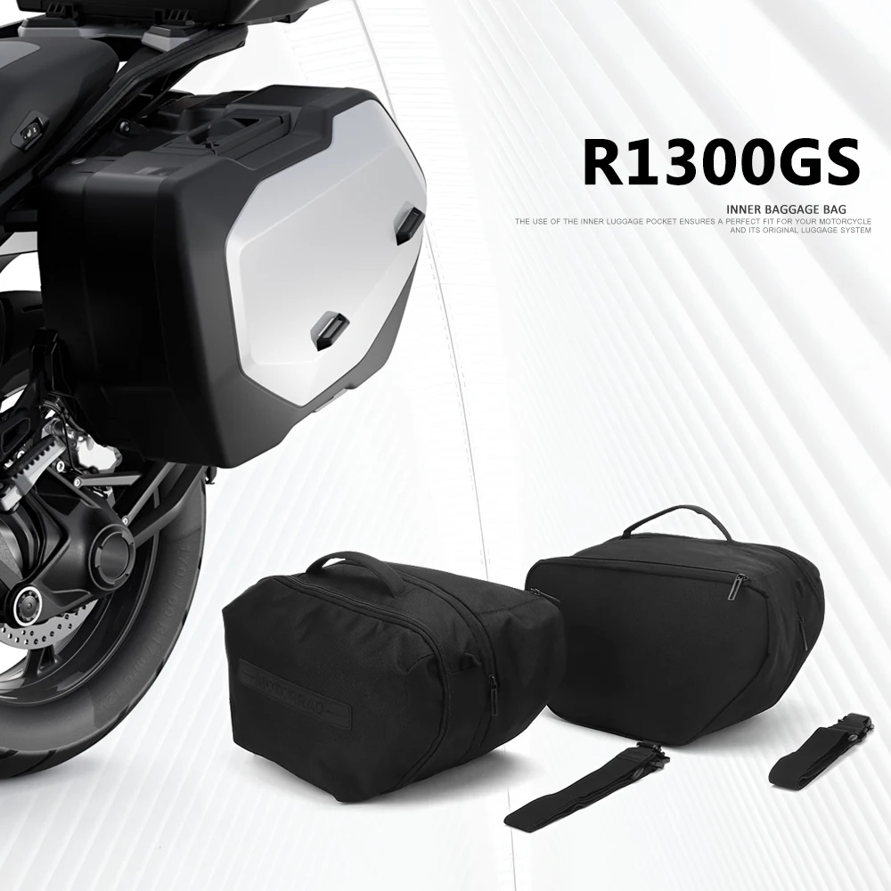 New Touring Pannier Inner Bag For BMW R1300GS R1300 GS R 1300 GS Motorcycle Black Expandable Luggage Bags r1300gs 2023 2024