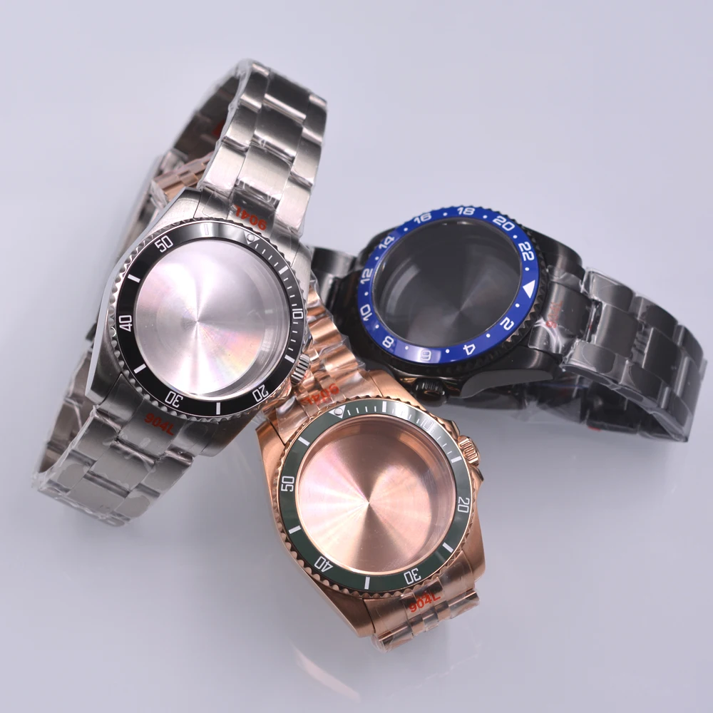 

36mm Ceramic Bezel Watch Case Fits NH35 NH35A NH36 ETA2836 ETA2824 Miyota 8215 8205 821A Movement Sapphire glass watch case