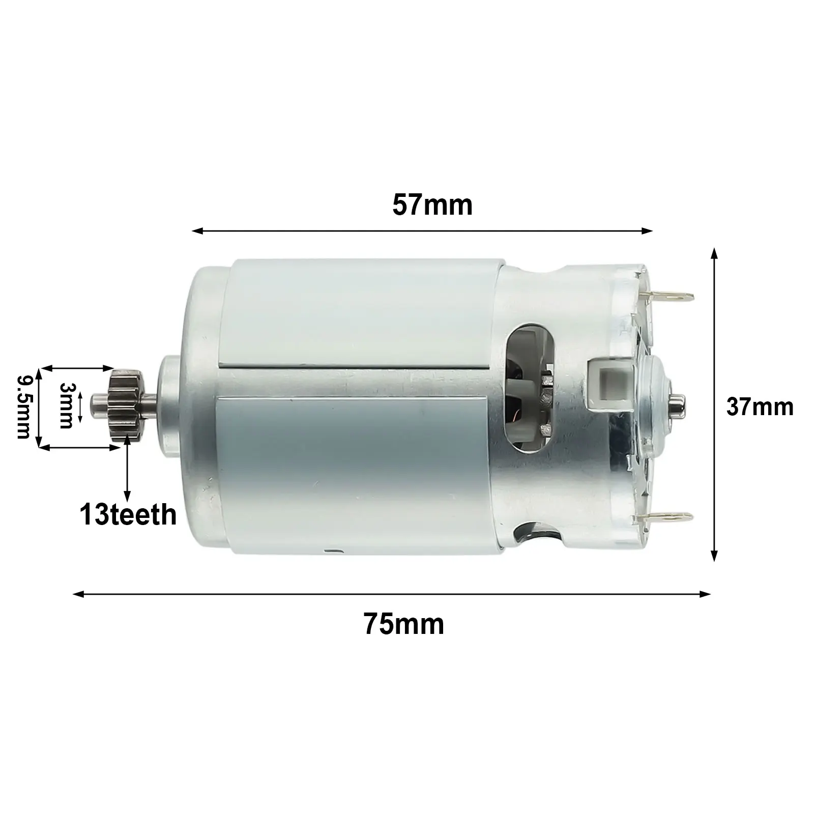 Replacement RS550 Motor 13 Teeth Gear for GSR10 8 2 LI 10 8V Electric Drill Spare Motor Suitable for GSR10 8 2 LI Models