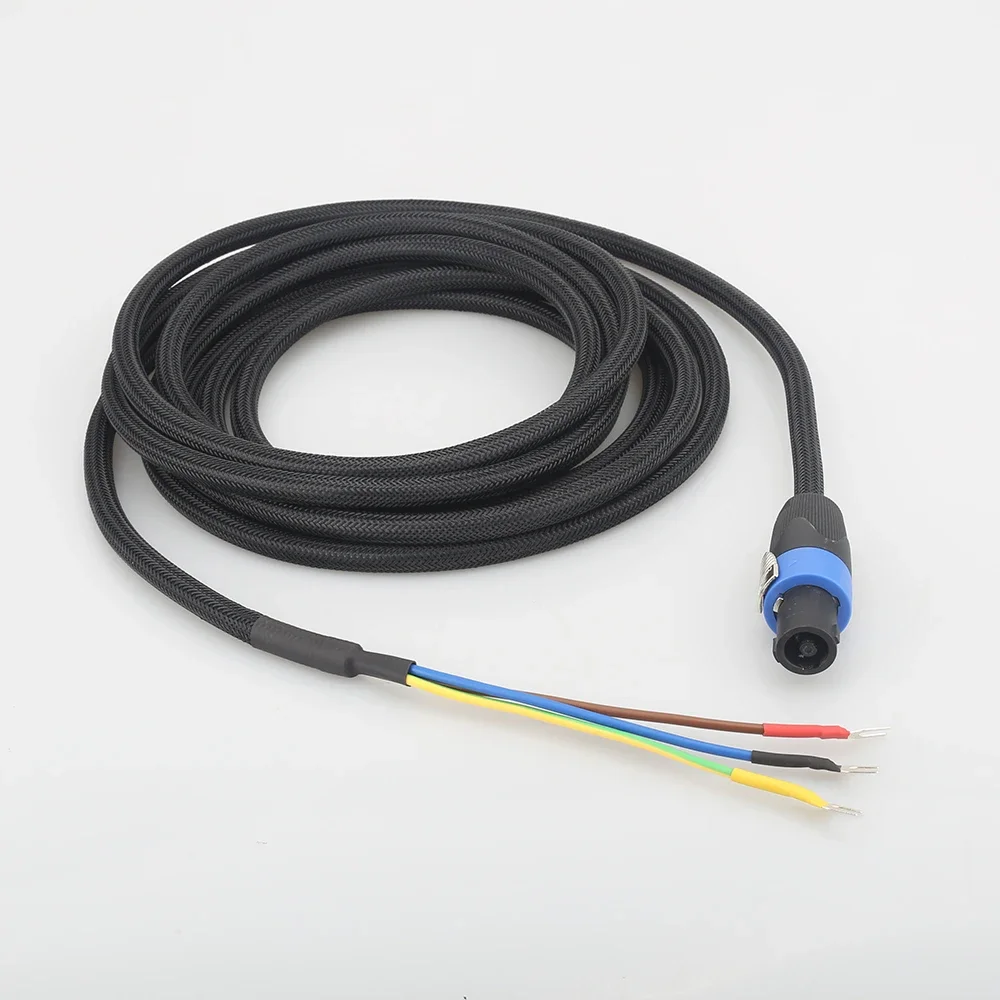 Audiocrast SBC01 Subwoofer cable 3 Wire Sub Speaker Cable Speakon to Spade end for REL/MJ Acoustics