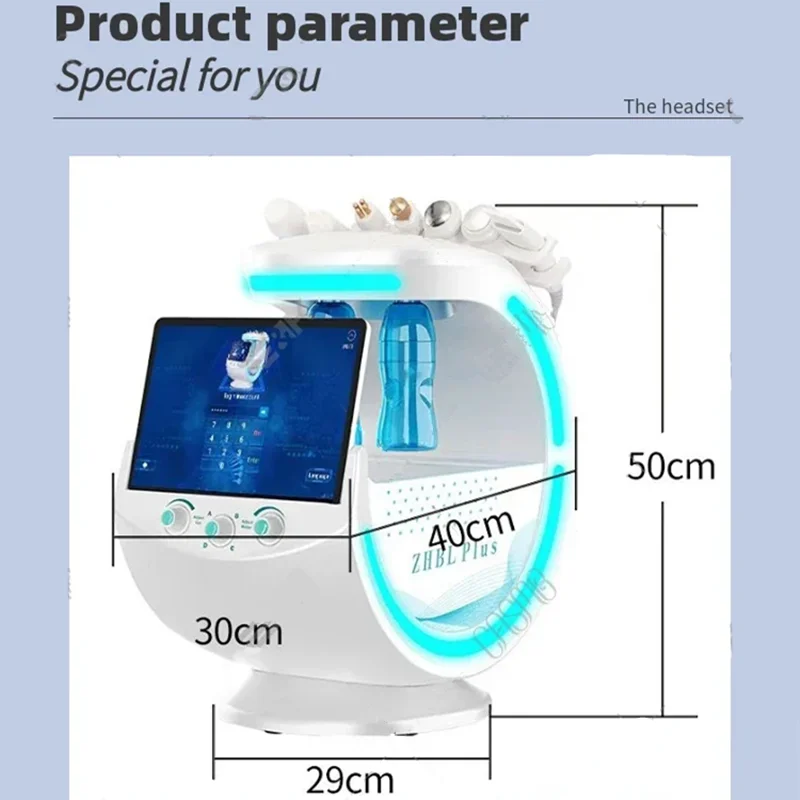 2024 The latest professional 7 in 1 hydraulic massage machine skin analysis multi-functional facial effective care