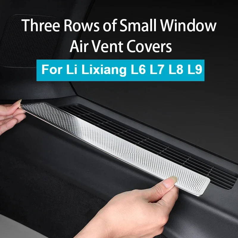 

For Leading Ideal Li Lixiang L7 L8 L9 Rear Seat Small Window Vent Protective Cover Air Outlet Anti-blocking Cover for L7 L8 L9