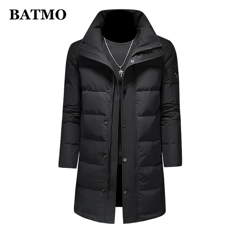 

Batmo 2022 new arrival winter high quality 90% white duck down jackets men,male thick warm Overcoat trench coat 7751