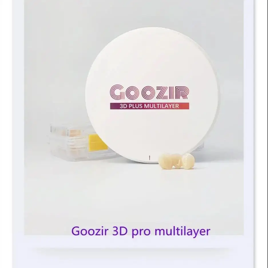 GOOZIR 3D Multilayer Zirconia Dental Block Dental Lab Cad Cam Product Bridges