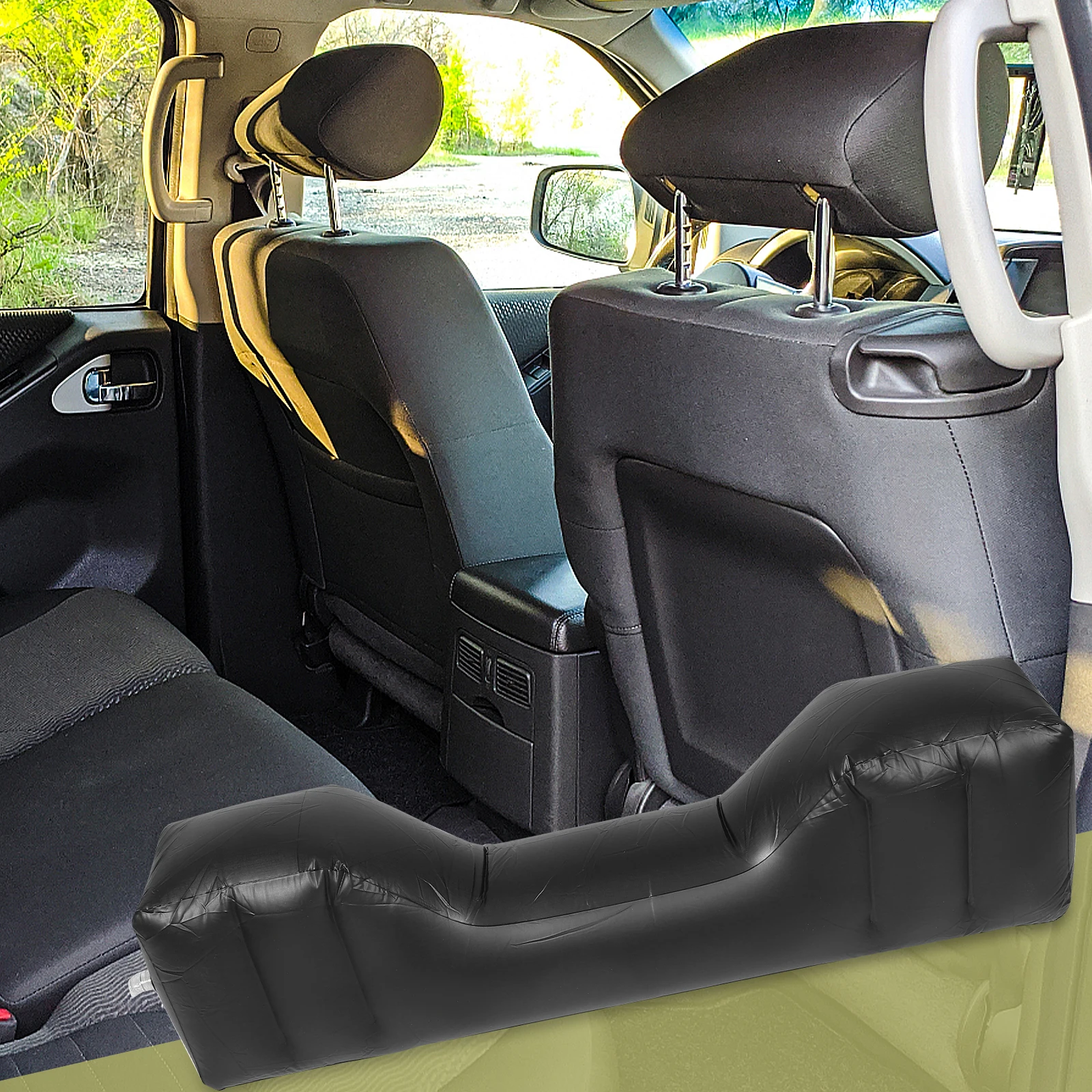 

Car Inflatable Bed Accessories Comfortable PVC Rear Seat Extender Mattress Backseat Gaps Filler Camping Hiking