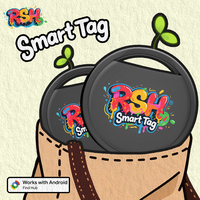 1/ 2pcs RSH Fashion GPS Tracker for Wallet Child Bag Car Pers 3D Graffiti Painting Android Smart Tag work with Goolge's Find Hub