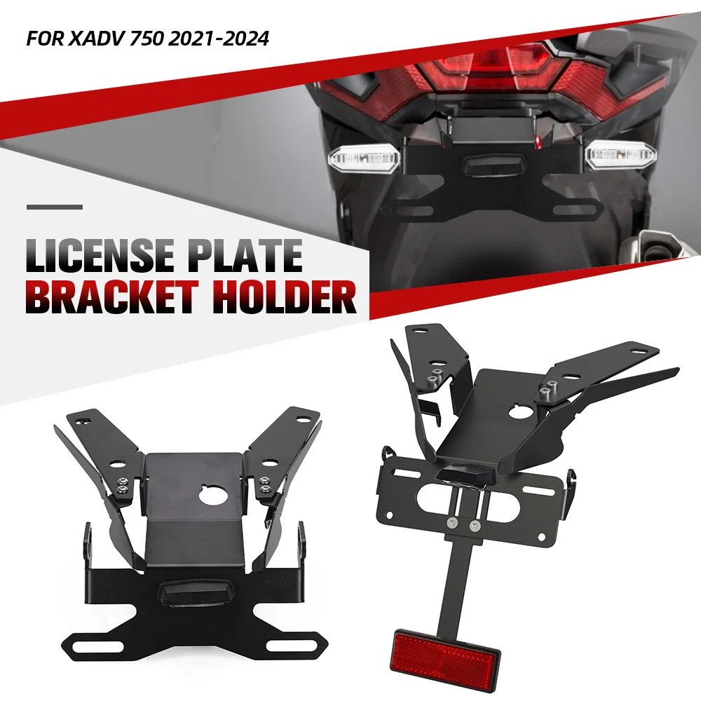 

XADV-750 ДЛЯ HONDA XADV 750 2021-2022-2023-2024 Держатель номерного знака с ЧПУ для мотоцикла Светодиодные указатели поворота Хвостовое аккуратное крыло