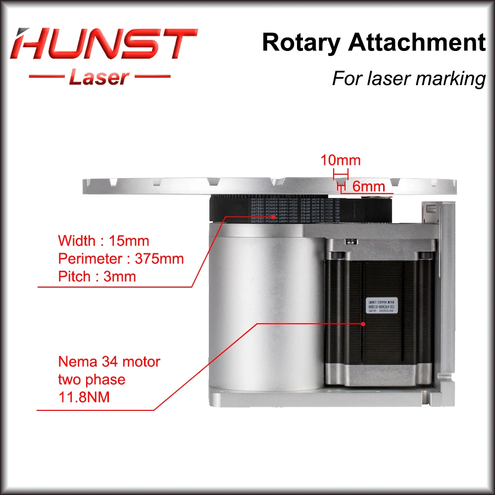 Hunst D30 طاولة دوارة قطرها 300 مللي متر 20 علبة القلم جهاز دوار + سائق DM5042 مناسبة لآلة التعليم بليزر الألياف لتقوم بها بنفسك القلم #5