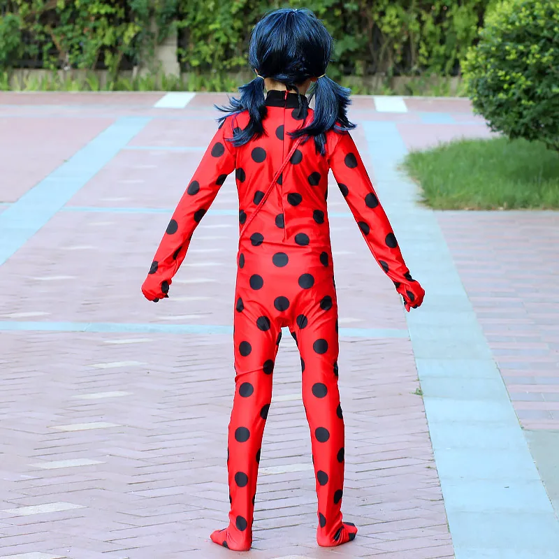 Splitted and One-piece Redgirl Costume ，with Bag /Mask /Gloves ，Anime Girl Cosplay ， Children's Stage Performance Clothing