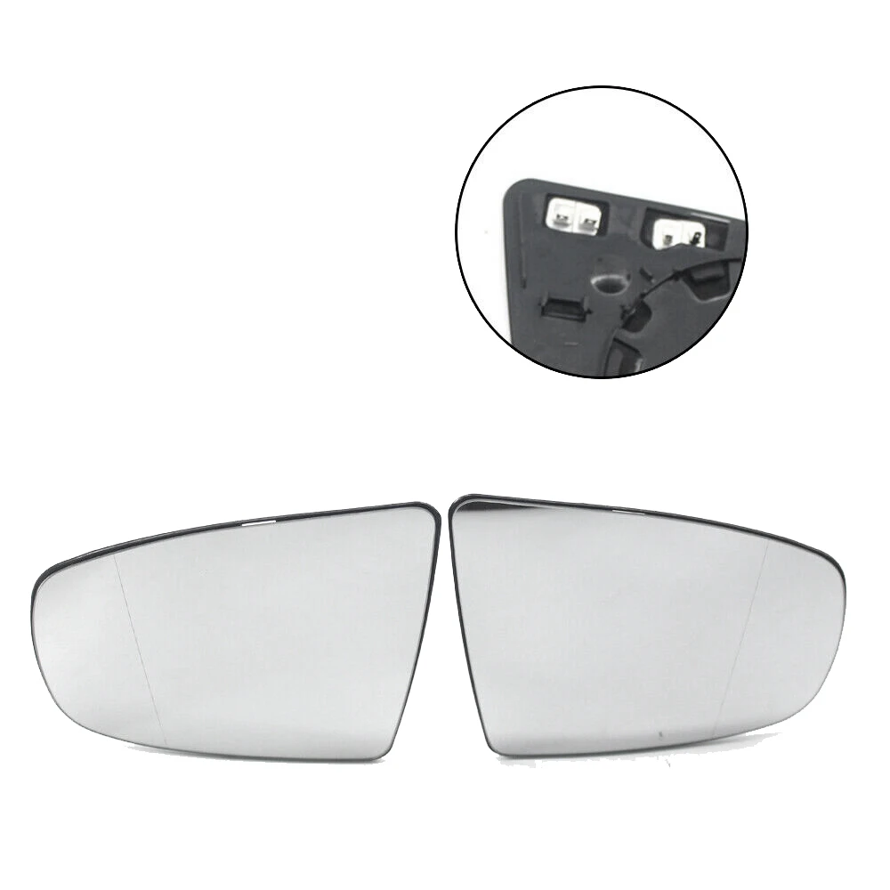 Left Side Rear View Mirror Side Mirror Glass Heated + Adjustment for BMW X5 E70 2007-2013 X6 E71 E72 2008-2014