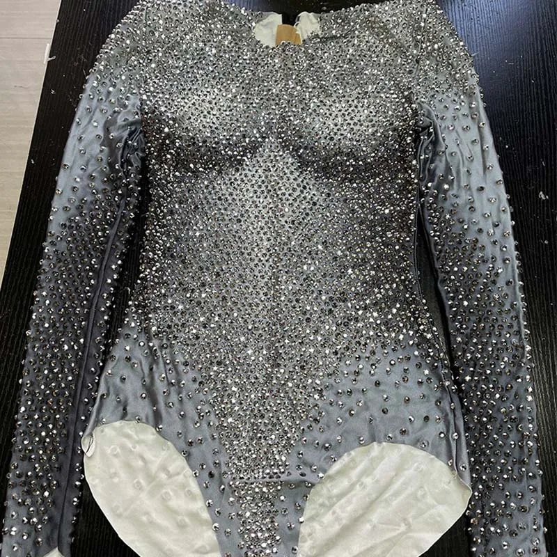 بدلة نسائية لامعة لعام 2025 ملابس راقصة جوجو ملابس كرنفال الهالوين ملابس ملهى ليلي بار عرض الحفلات زي المغني المرحلة