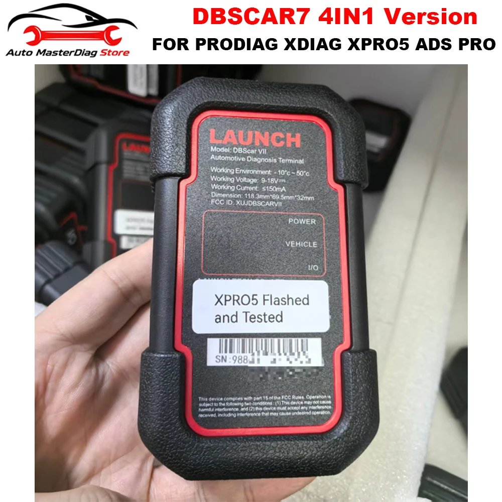 2026 DBScar VII DBSCAR7 4 IN 1 Version Support XDIAG XPRO5 PRODIAG ADS PRO SN 9884 DBScar7 CAN FD Car Truck EV Diagnostic Tool