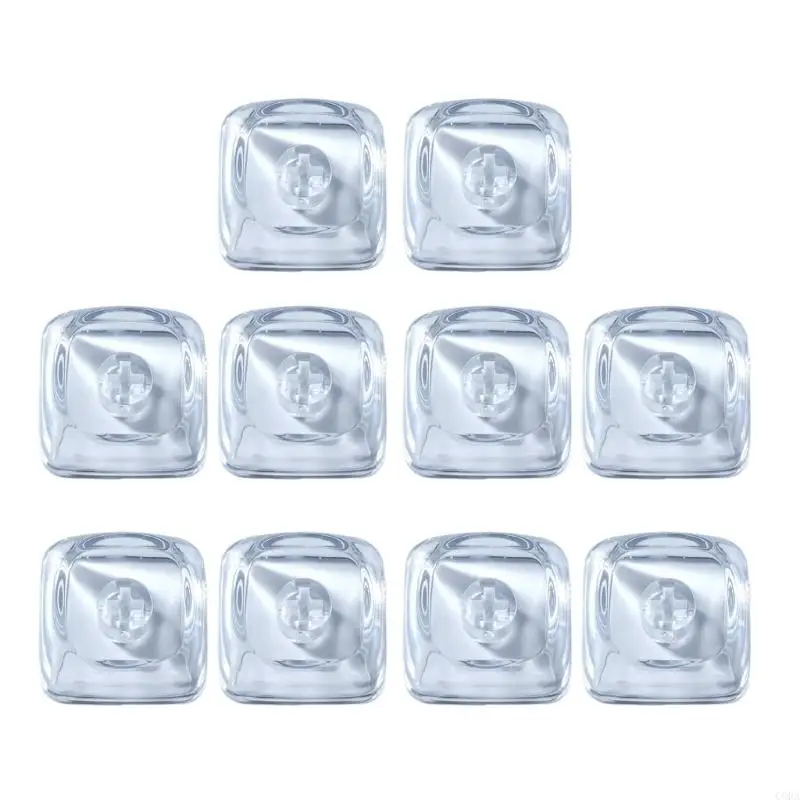 CORA Blank Clear Keycaps for Mechanical Keyboard Typing Raised Bump Keycap