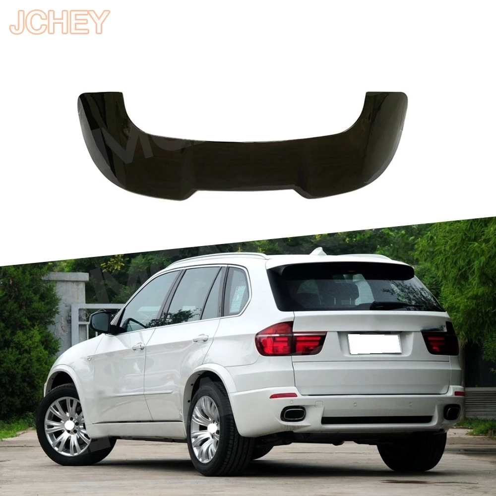 

ABS Carbon Look Rear Roof Spoilers Wing for BMW X5 E70 2008-2014 for BMW X5 F15 2015-2018 Rear Lip Wings Spoilers Gloss Black