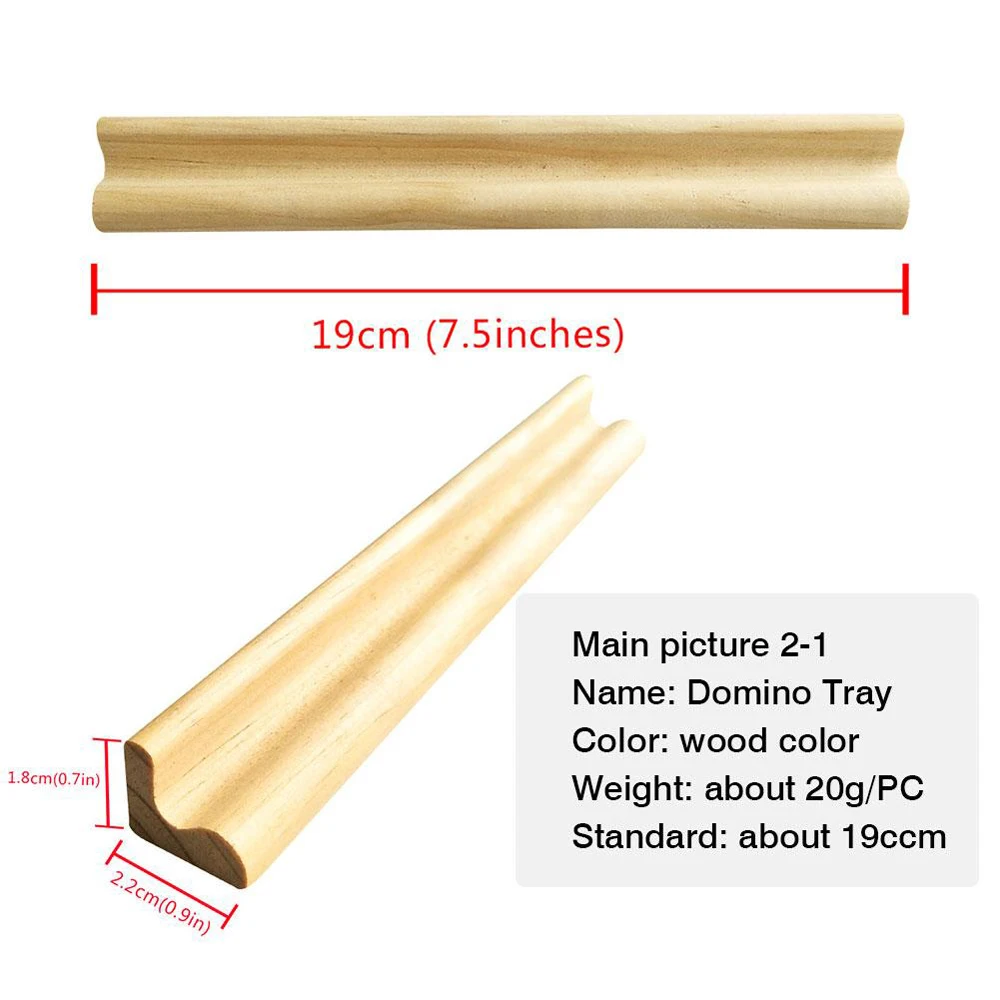 Plateaux de jeu de Dom37en bois pour enfant, support pour Mahjong, Chickenfot, train mexicain