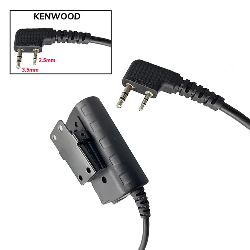 Imagem -03 - Protetor de Ouvido de Tiro Tático Redução de Ruído Headconjunto com Capacete Arc Rail Adapter Kenwood Ptt Novo Earmor-m32 Mod4