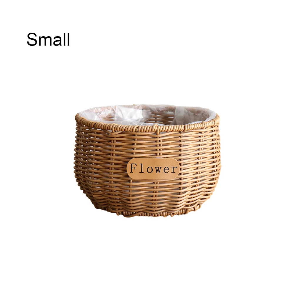 Тканая корзина из ротанга для хранения садовых растений, украшения типа 2/S