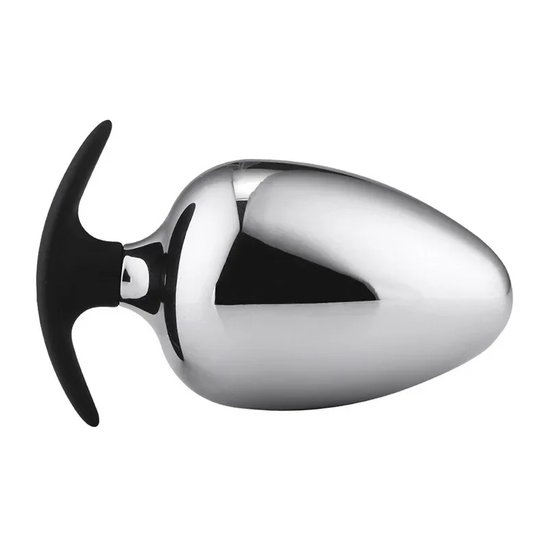 Large Metal Anal Plug Personal Massager for Unisex Provide a Full Feeling Designed for Experienced or Intermediate Playe