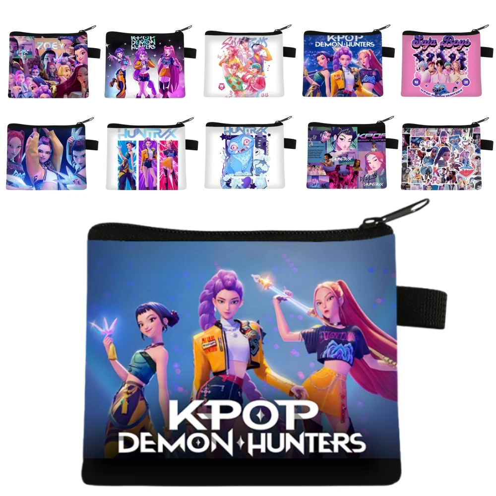 أنيمي Kpop شيطان الصيادين الحقيبة هنتركس رومي زوي ميرا محفظة لطيف صغير محفظة نسائية للعملات المعدنية تخزين حقيبة صغيرة للأطفال هدايا عيد الميلاد #1