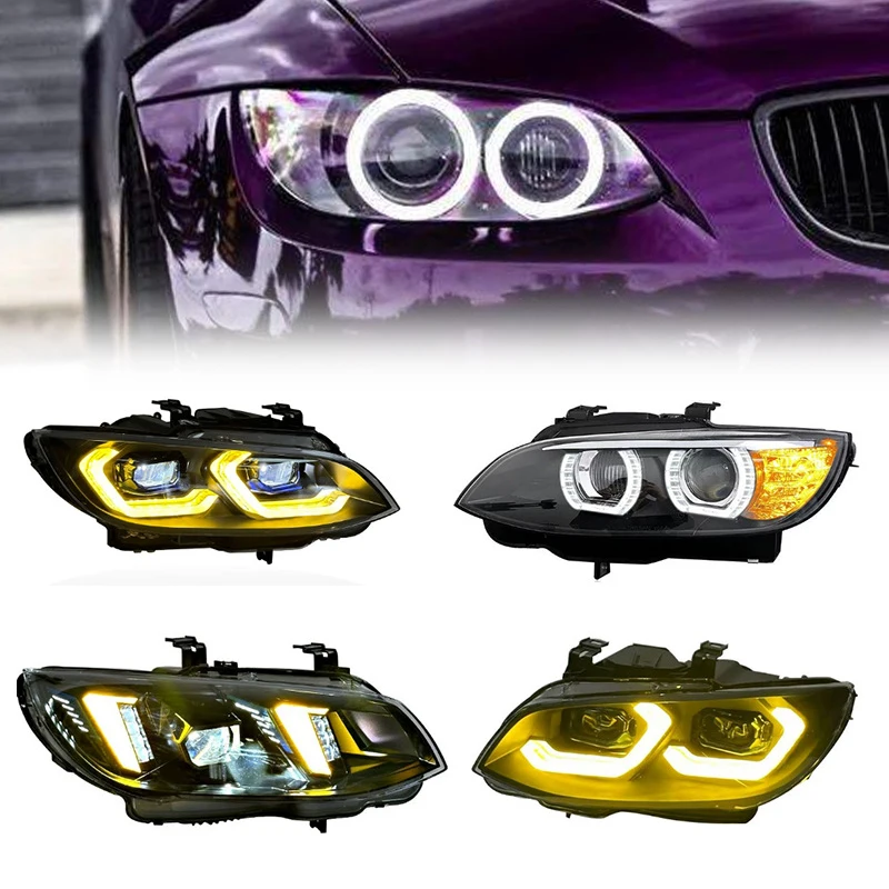 

Headlight for BMW 3 Series E92 E93 2006-2009 Upgrade Front Lights Yellow&White Headlamp Plug and PLay