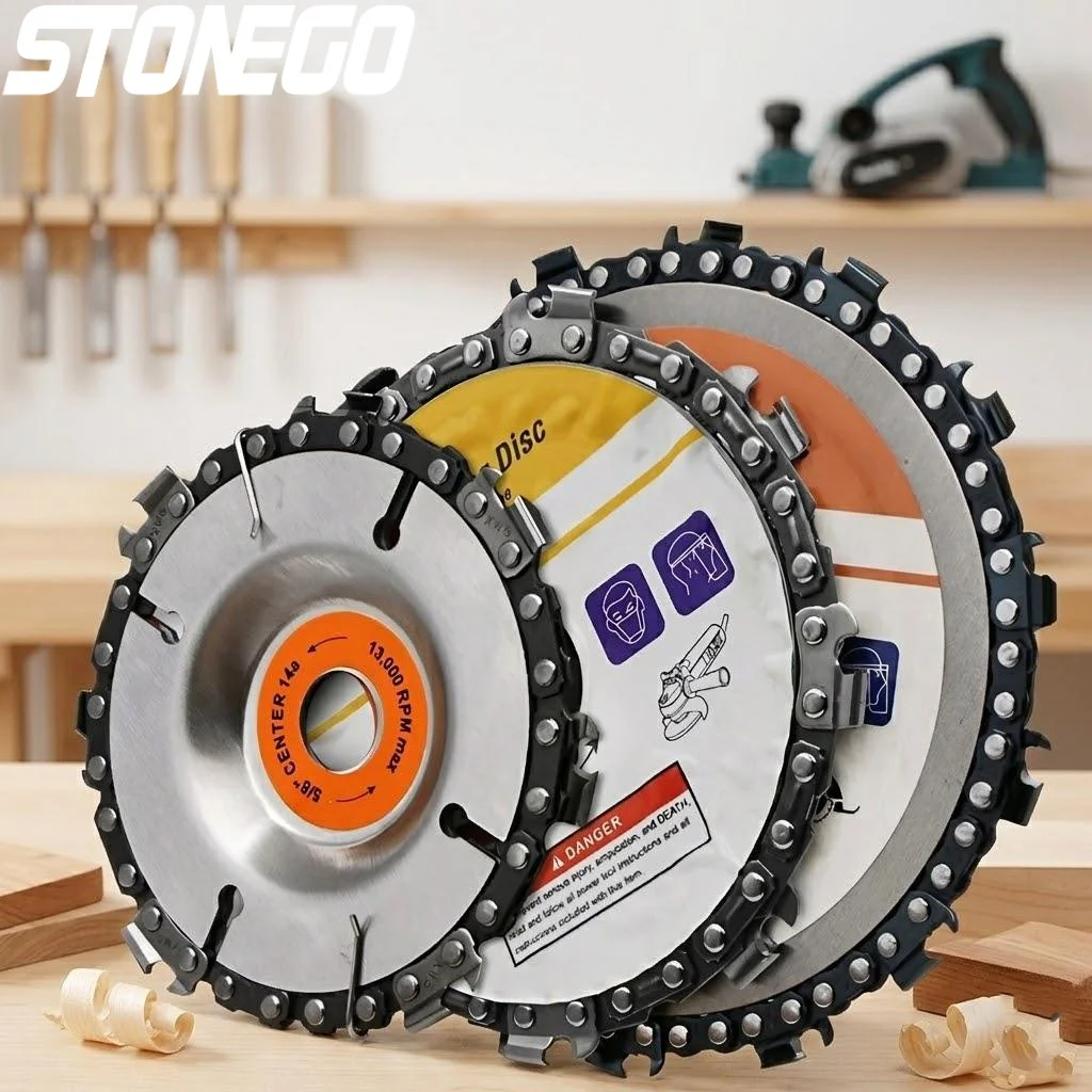 

45 Inch Wood Carving Disc for Angle Grinder Professional Blade Tool Wood Cutting Saw Blade Set