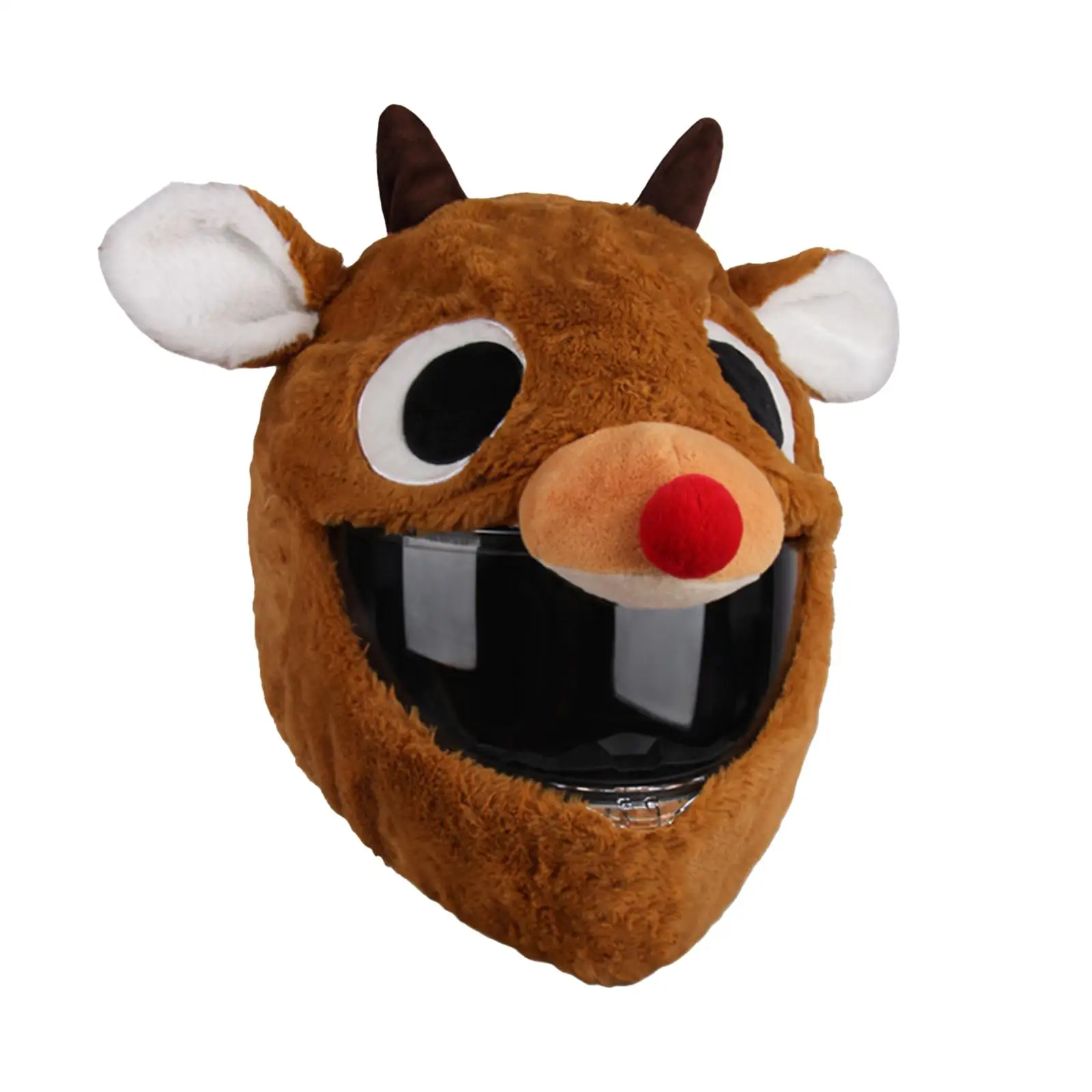 

Helmet Cover Cartoon Elk Shaped Adorable Soft Increase Riding Fun Outdoor for