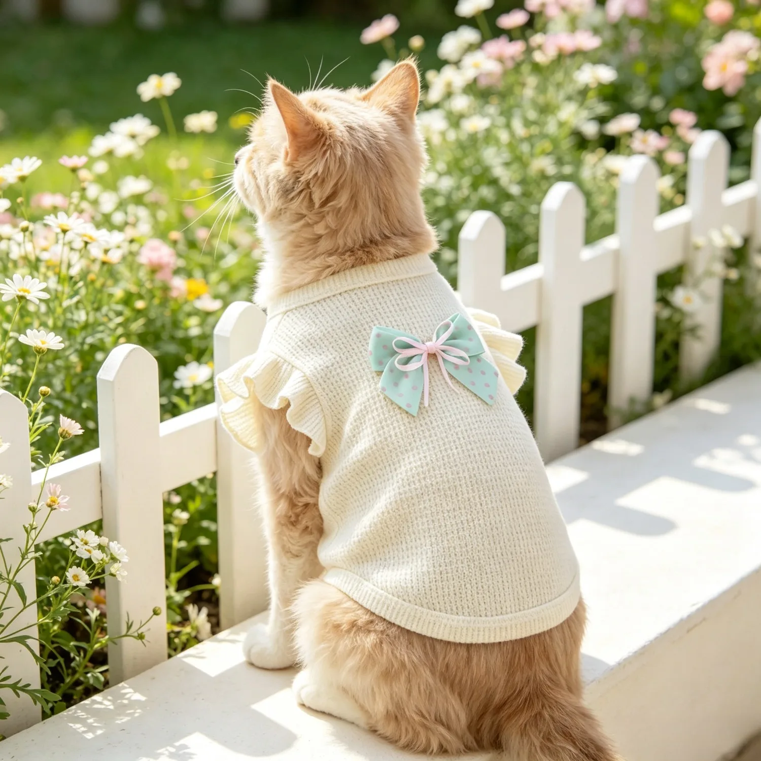 1pc thin pet spring/summer dog/cat T-shirt, breathable casual small dog Teddy Yorkshire and other breeds of clothing