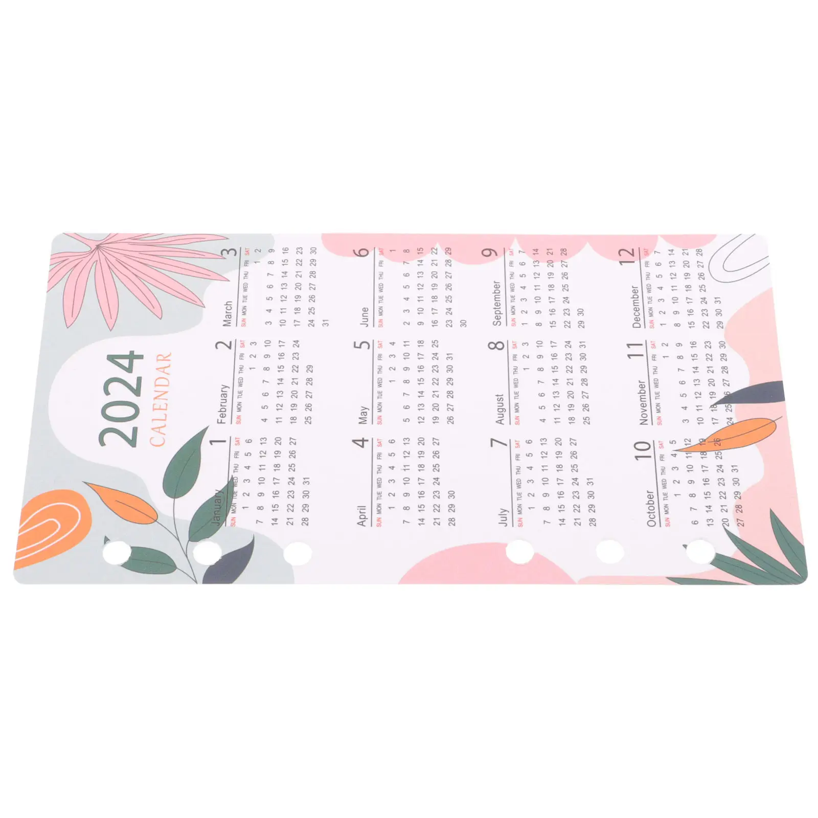 

Stylish Calendar Binder Separators Acrylic Material Professional Daily Planner Aid Portable Lightweight Fits Most Notebooks and