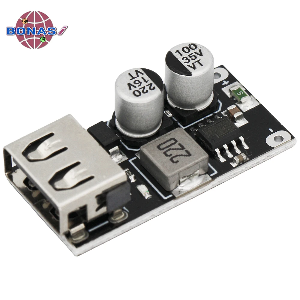 USB QC3.0 QC2.0 DC-DC Buck Converter Charging Step Down Module 6-32V 9V 12V 24V to Fast Quick Charger Circuit Regulator Board 5V