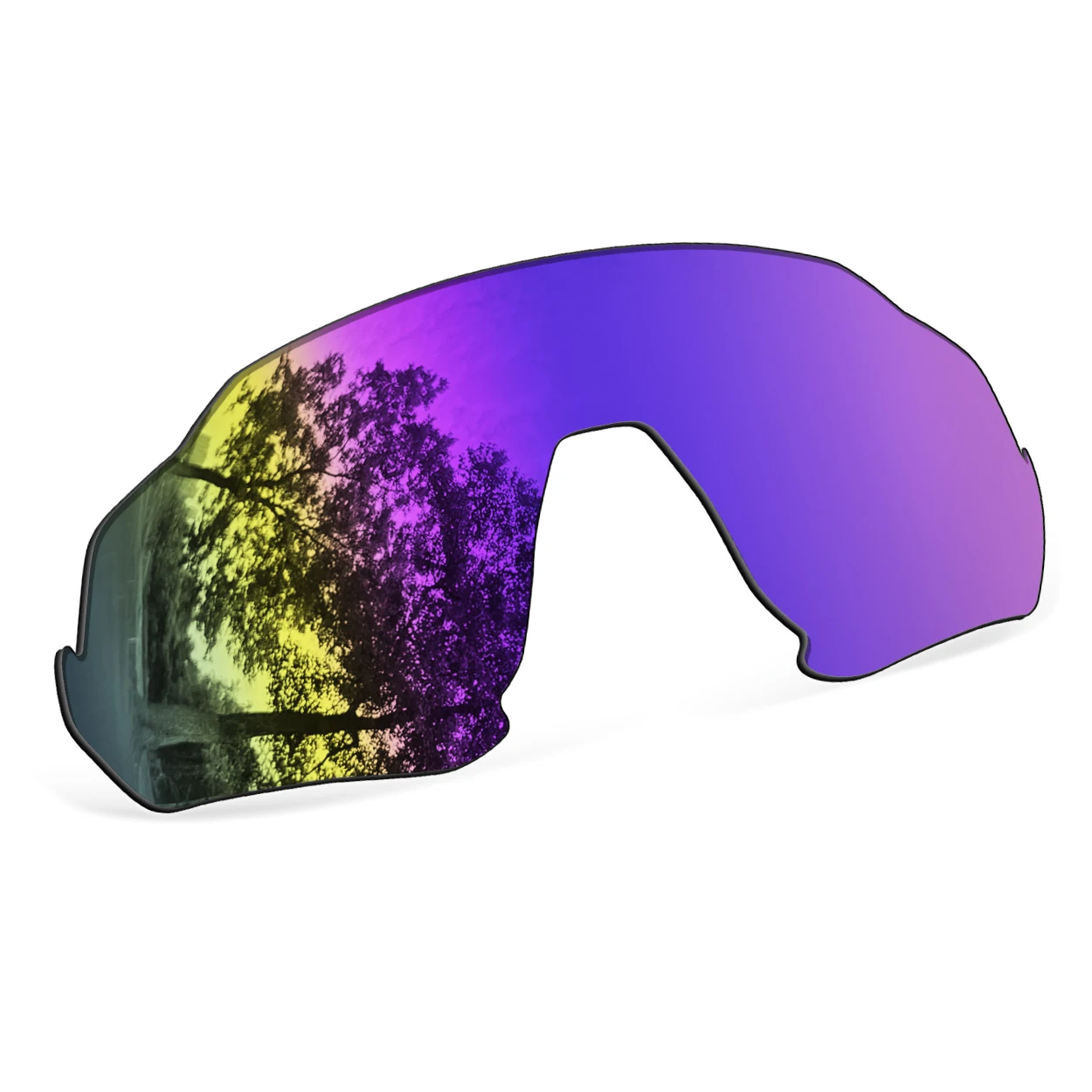 Purple Polarized Replacement Lenses for Oakley Flight Jacket OO9401 Sunglasses