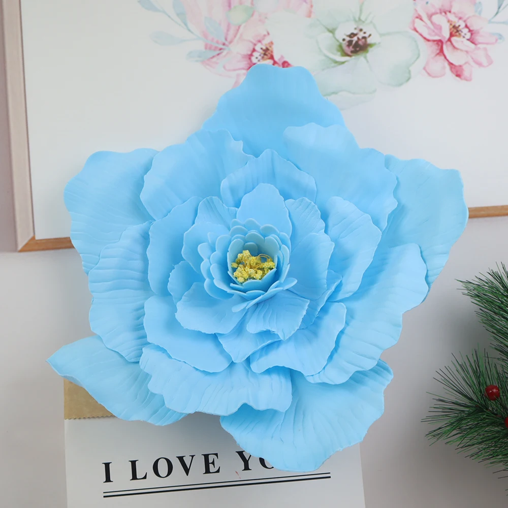 Giant Flat-bottomed Peony, Handmade Flower, Props Decor, Stage Layout, Wedding Accessories, High Quality Artificial Flowers