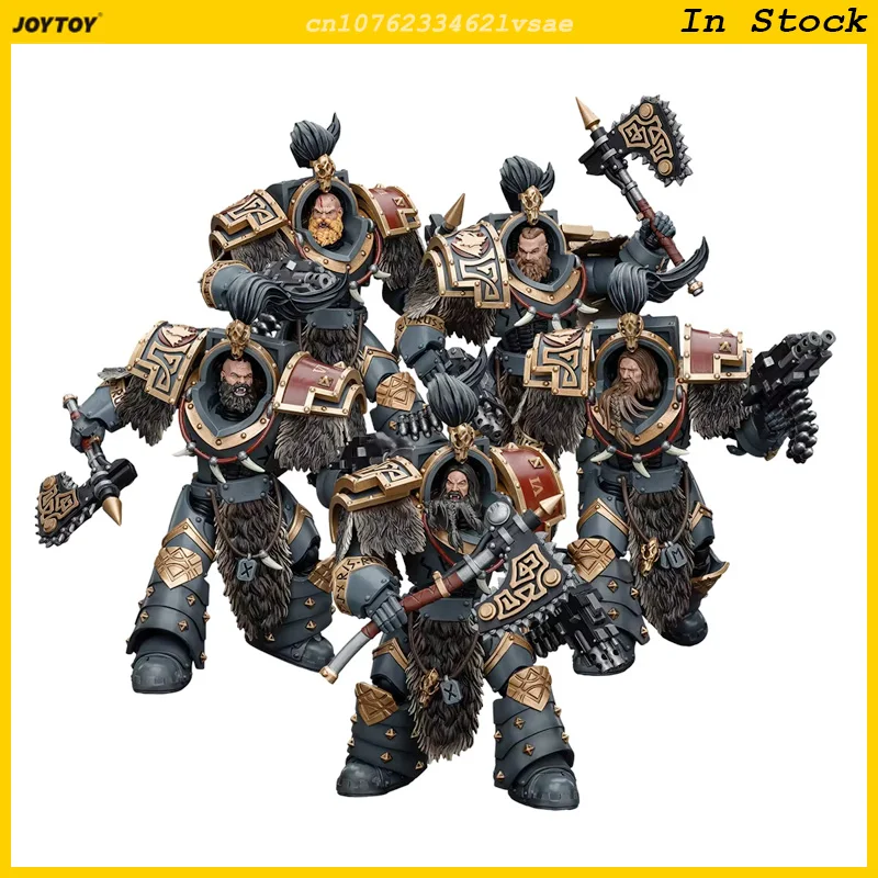 JOYTOY หมาป่าอวกาศ Varagyr Wolf Guard Squad 1/18 ตัวเลขการกระทํา Warhammer 40K อะนิเมะ Rod End Solider คอลเลกชันของเล่นของขวัญ