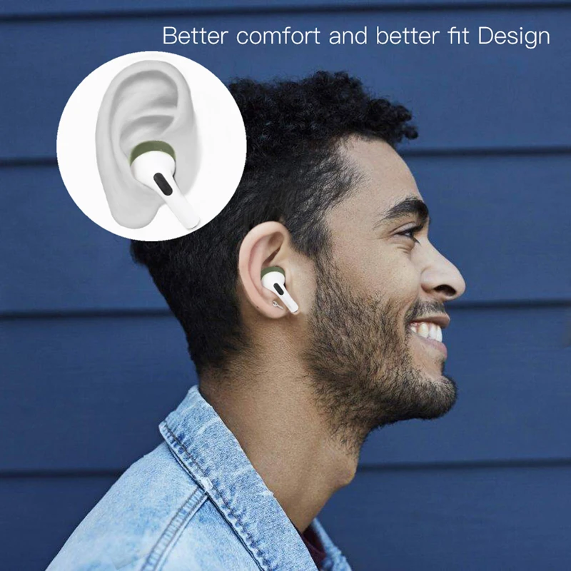 For Airpods Pro Silicone Skin Cover EarTips Earpads For Air Pods Ear Tips Buds Earphone Wireless Bluetooth Accessory Case