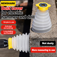 Drill Dust Cover Collector Scalable Rubber Dustproof Dust Bowl Device Power Tool Utility Accessories for Electric Hammer