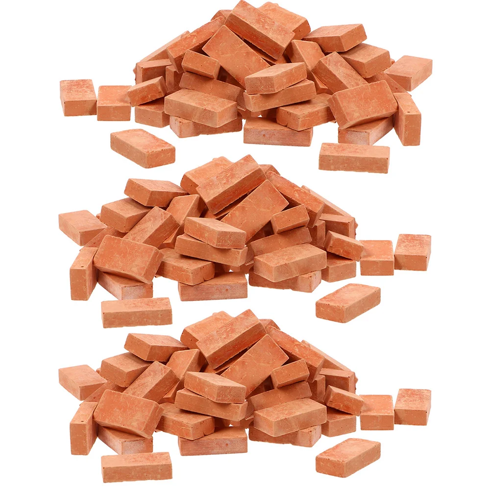 

150 Pcs Simulated Brick Play Props Miniature Scene Models Toys DIY Bricks Decoration Artificial Fake