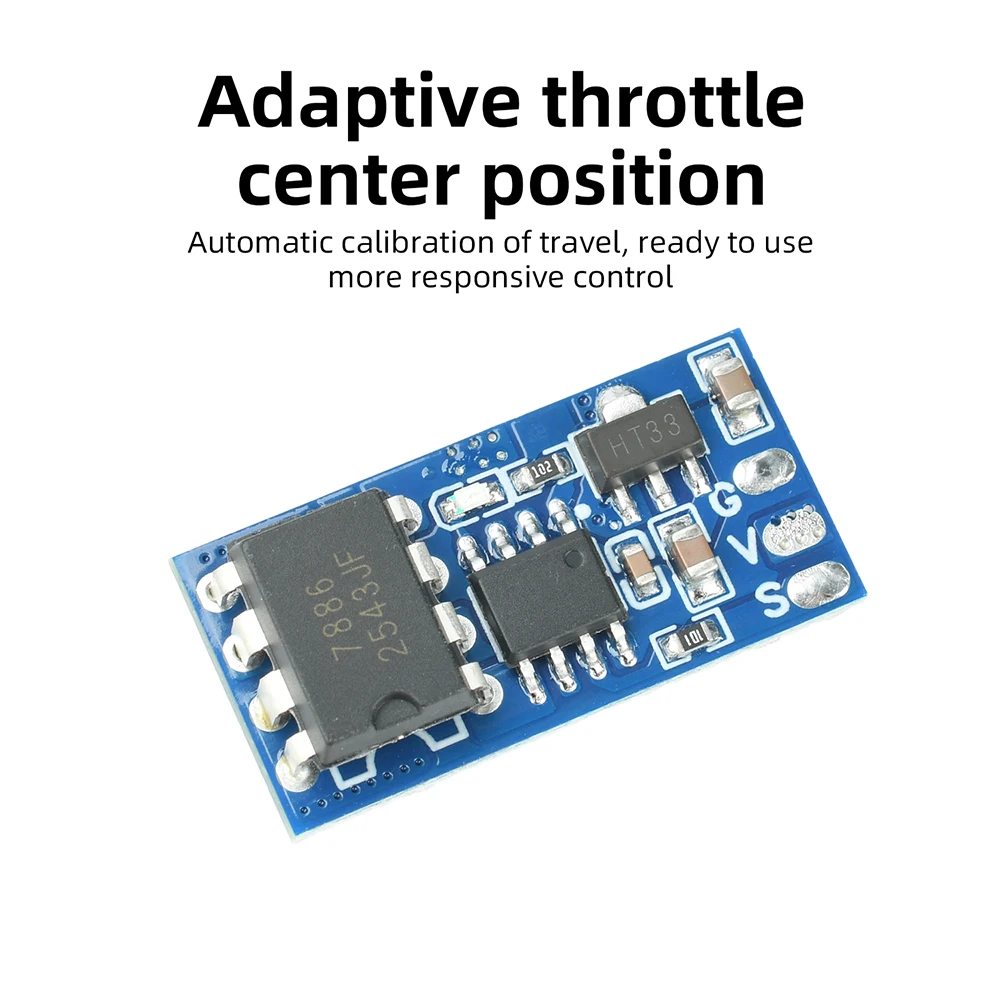 2S 3S Brushed ESC für RC-Autos und -Boote mit adaptiver Gasregelung und vierfachem Sicherheitsschutz – Elektronische Geschwindigkeitsregelung – Detail 7