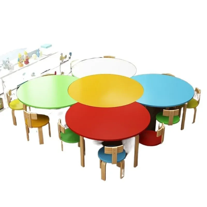 

Painting art table and chair training class combination tutoring class kindergarten table