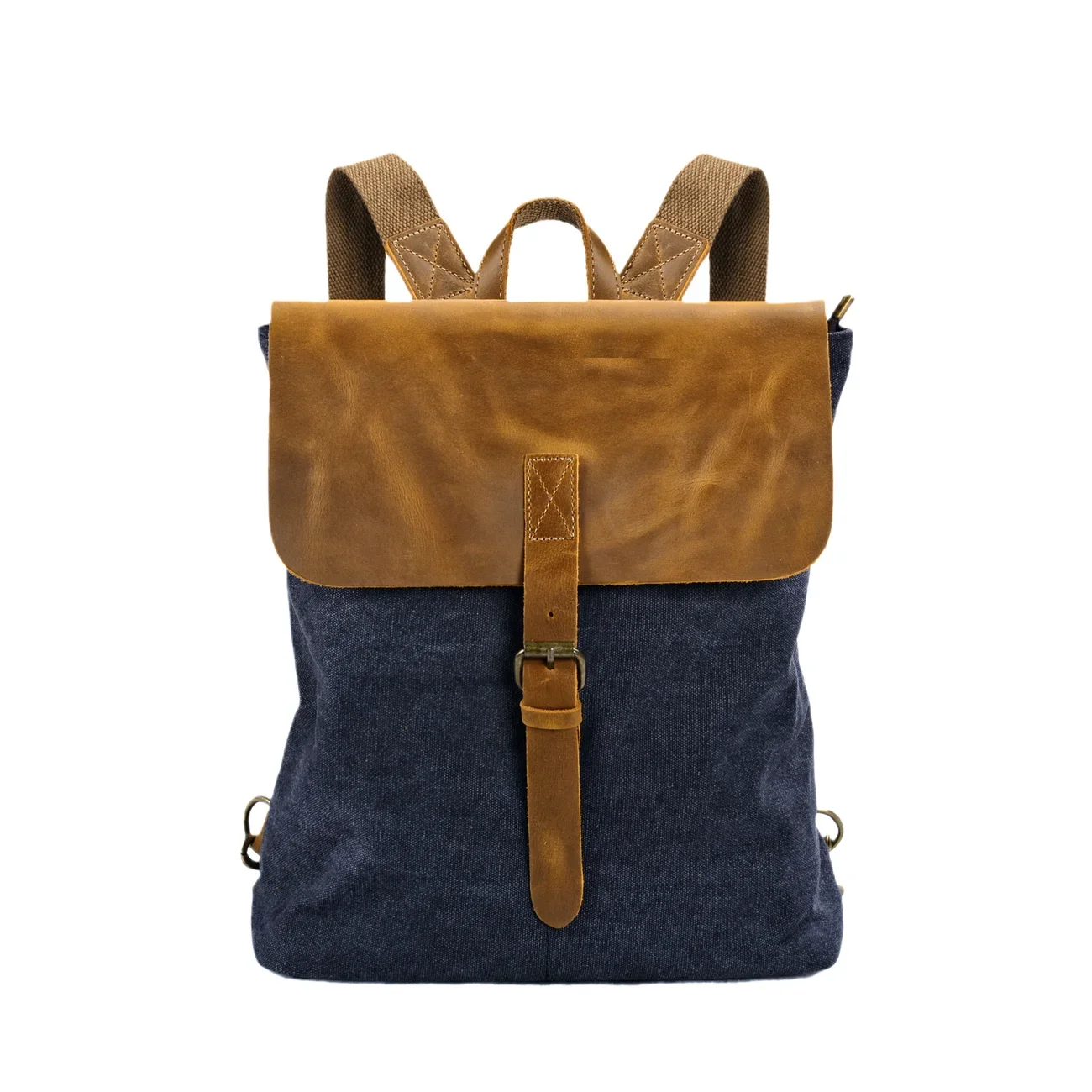 Korean style minimalist women's backpack, multifunctional trend, one shoulder crossbody bag, canvas women's bag, hiking bag