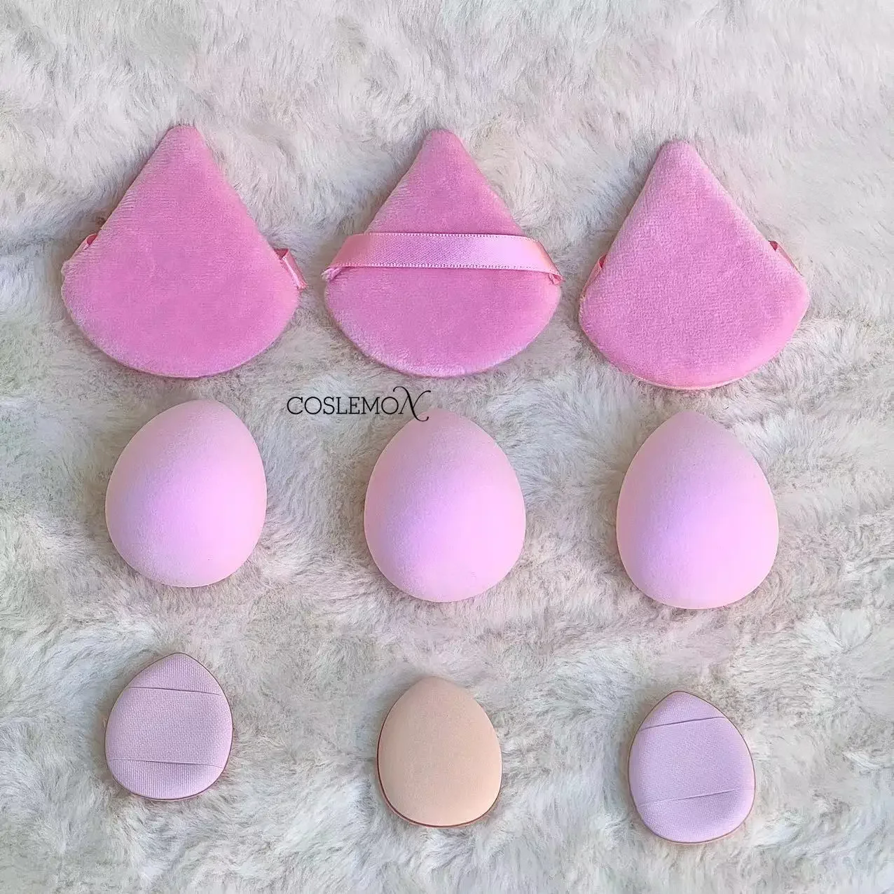 12pcs Makeup Sponge Blender Beauty Egg Foundation Concealer Powder Finger Puff Wet Dry Dual Use Make Up Accessories Beauty Tools