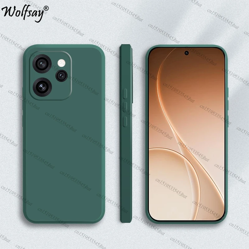 حافظة لهاتف اوبو رينو 15 برو حافظة خلفية أصلية من السيليكون السائل لهاتف اوبو رينو 15 برو حافظة لهاتف اوبو رينو 15 برو ناعمة من البولي يوريثان فوندا