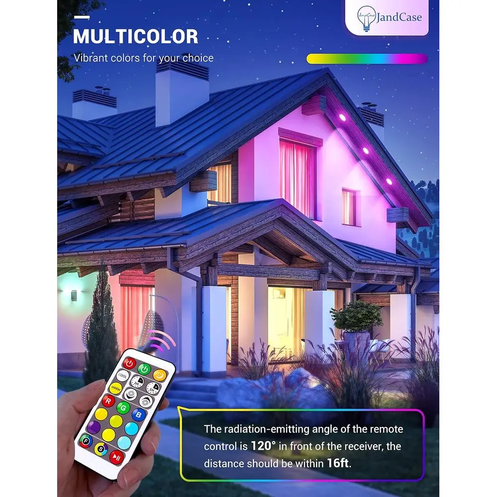 6-Pack 12W RGB+Warm+Cool White LED Recessed Lights, 1050lm, Dimmable, Remote Control Included, E26 Base for Ceiling