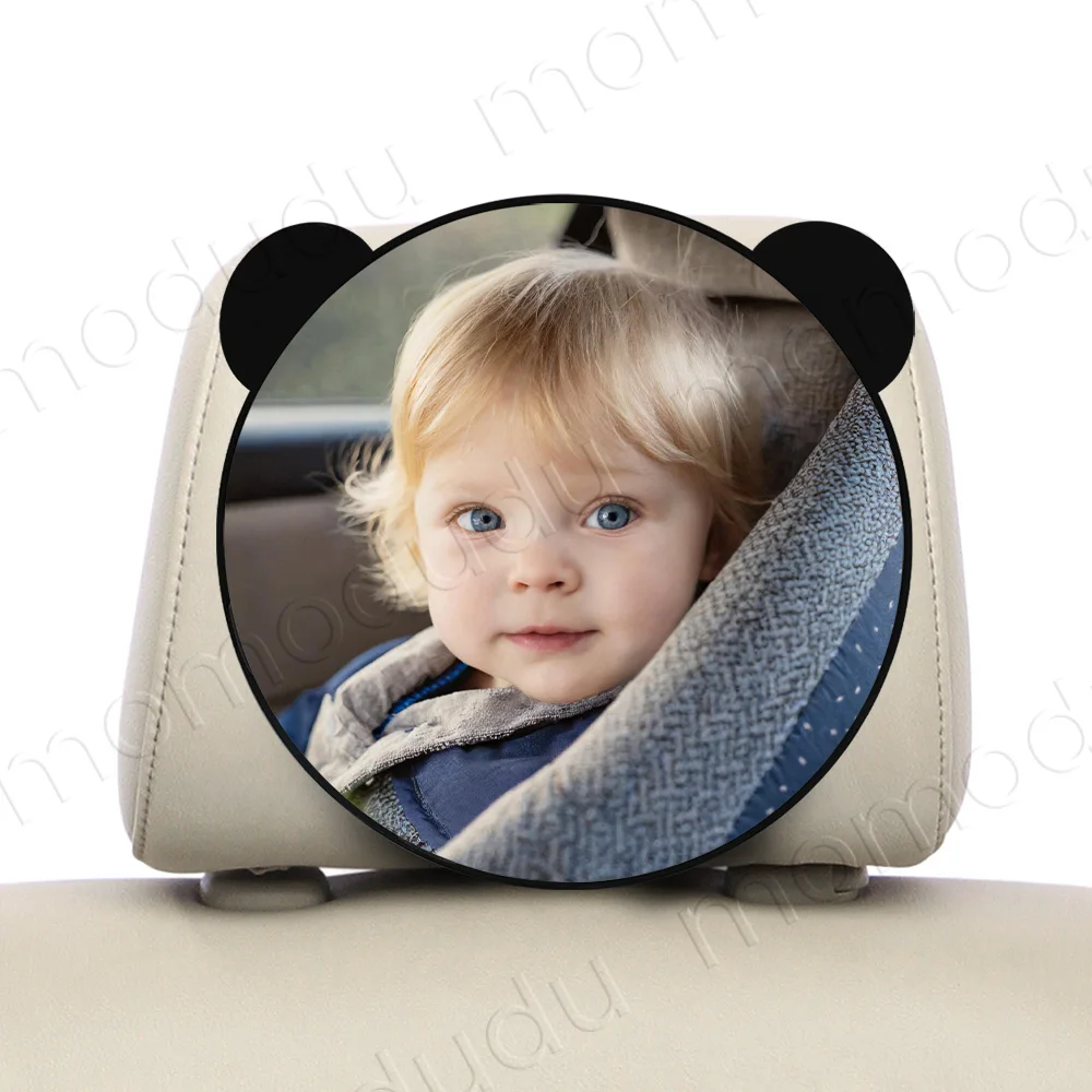 1 PC Round Shape Shatterproof Baby Car Mirror Safety  For Rear Facing Infant With Wide Larger Crystal Clear View