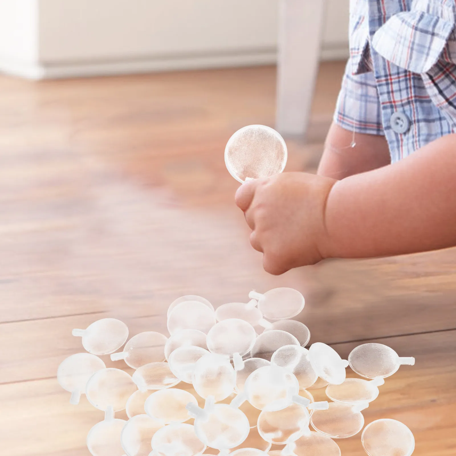 

50Pack Noise Maker Insert Transparent Squeakers Dog DIY Repair Replacement Pet Sound Accessory Squeaky Insert for Engaging Play