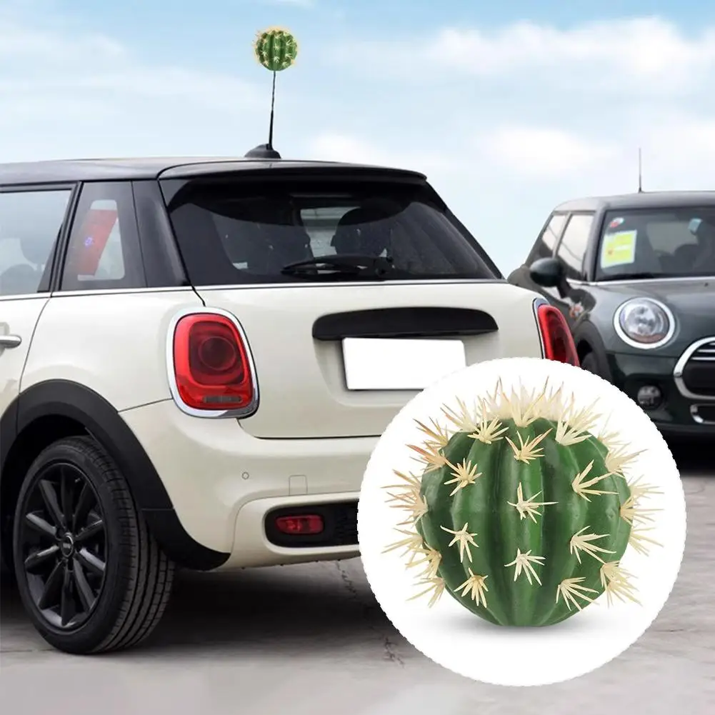 Cactus Car Antenna Topper Foam Auto Accessory Spring Base Car Roof Decorations Antenna Balls For Car Supply P7C0