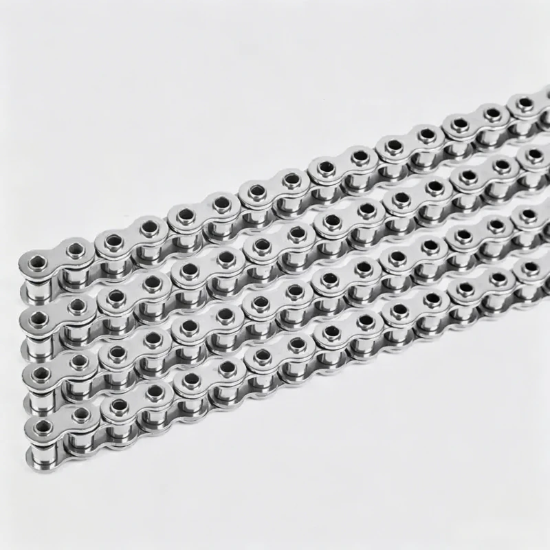1.524 Meter 304 Stainless Steel Simplex Roller Chain 06B-1 08B-1 10A-1 12A-1 16A-1 20A-1 Single Row Drive Chain for Transmission