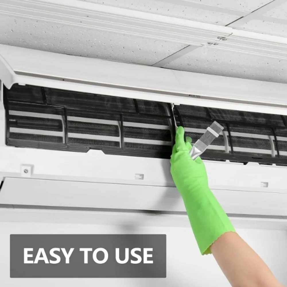 Stainless Steel Air Conditioner Condenser Fin Cleaning Brush Air Conditioner Fin Comb Refrigerator Coil Cleaning Brush