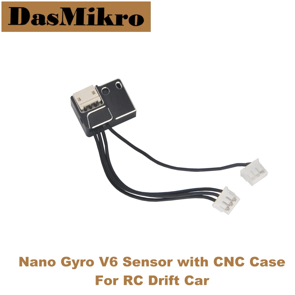 RC Racing NANO V6 Gyro Sensor With CNC Metal Case For 1/24 1/28 Drift GL Racing Car Accessories