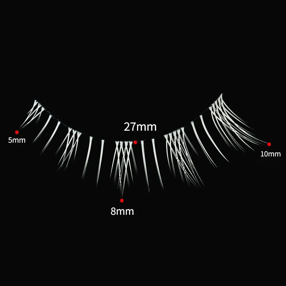 Narzędzia do makijażu oczu Halloween Białe rzęsy Naturalny wygląd Maskarada Impreza Cosplay Białe rzęsy Wielokrotnego użytku sztuczne rzęsy